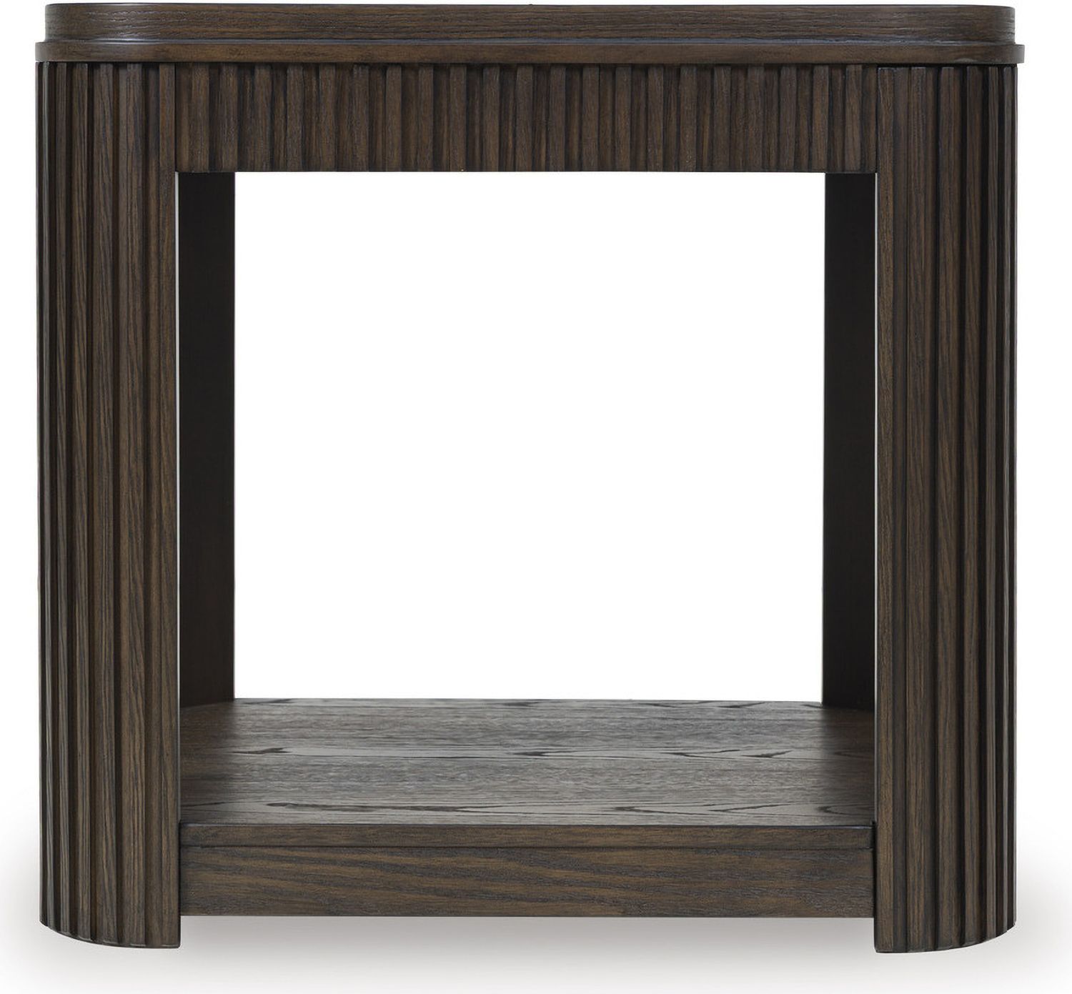 Carlibrie End Table In Warm Brown T7003