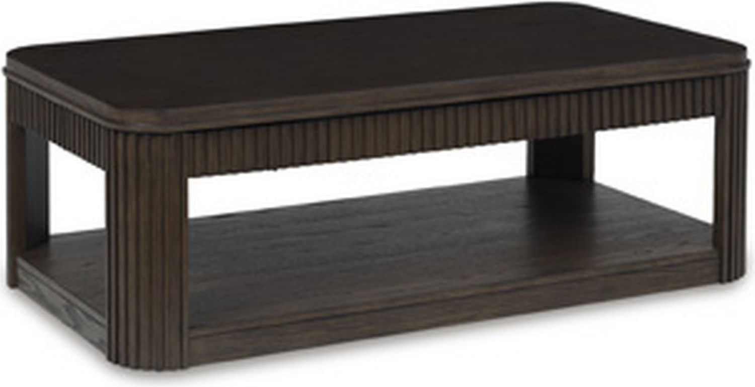 Carlibrie Lift-Top Coffee Table In Warm Brown T7009