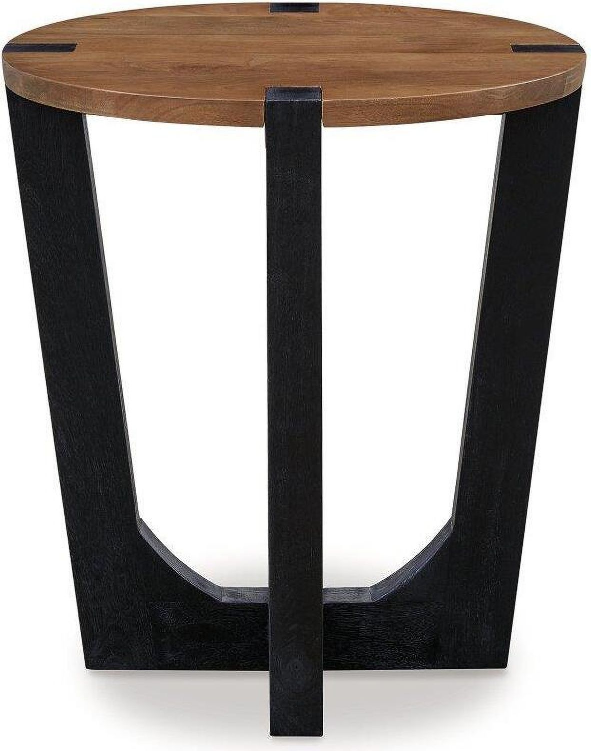 Hanneforth End Table In Brown and Black T7266