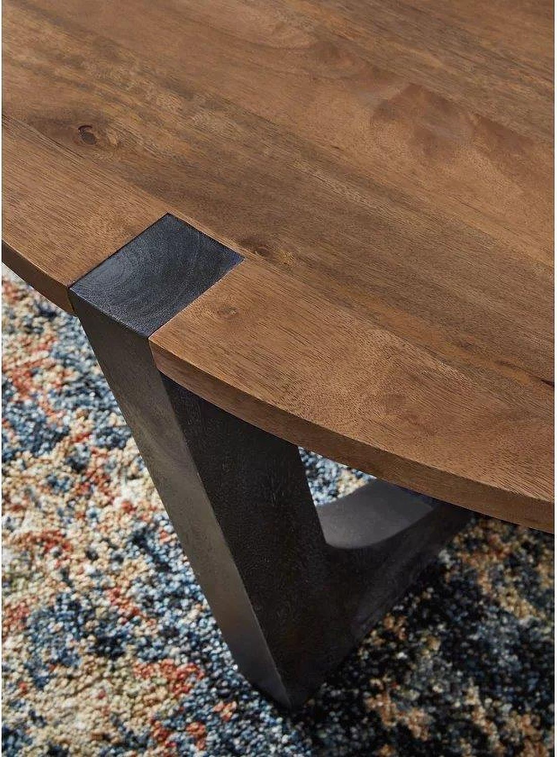 Hanneforth Coffee Table In Brown and Black T7268
