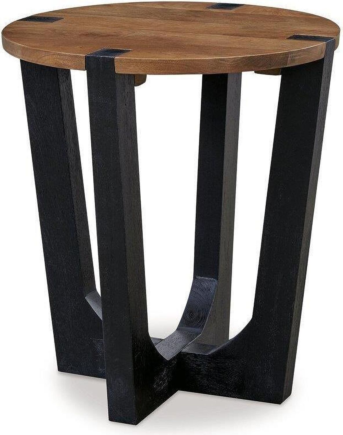 Hanneforth Occasional Table Set In Brown and Black T726T1