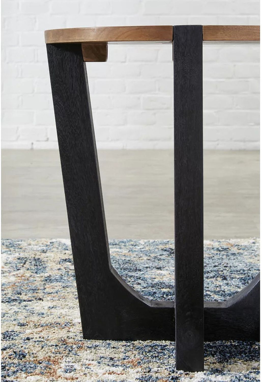Hanneforth Occasional Table Set In Brown and Black T726T1