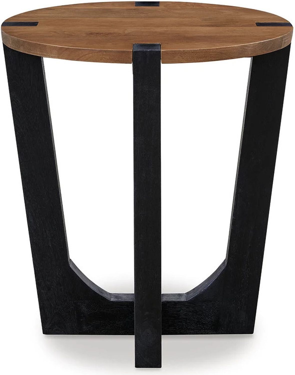 Hanneforth Occasional Table Set In Brown and Black T726T1
