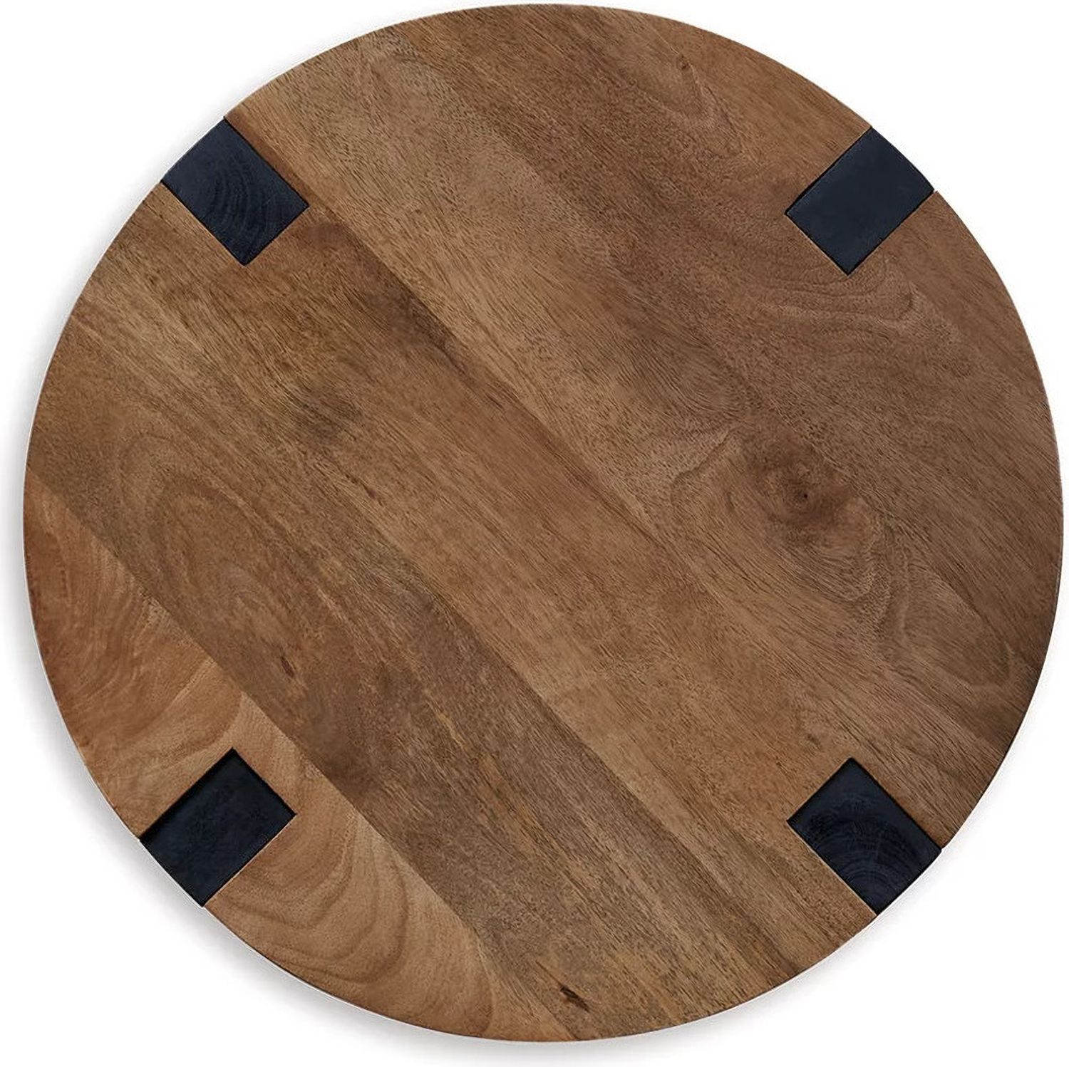 Hanneforth Occasional Table Set In Brown and Black T726T1