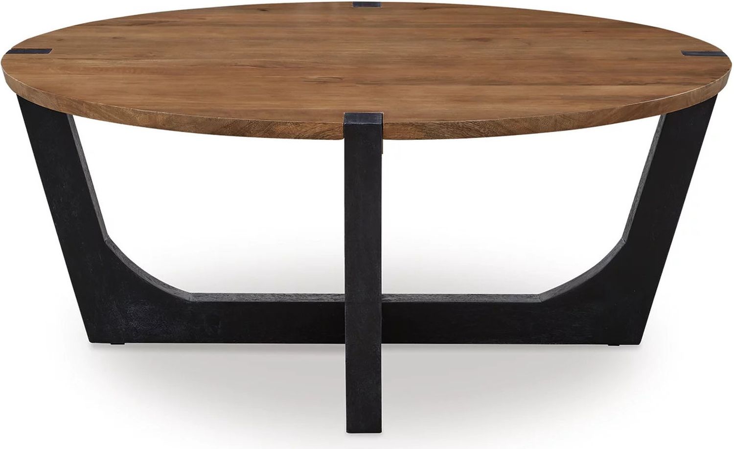 Hanneforth Occasional Table Set In Brown and Black T726T1