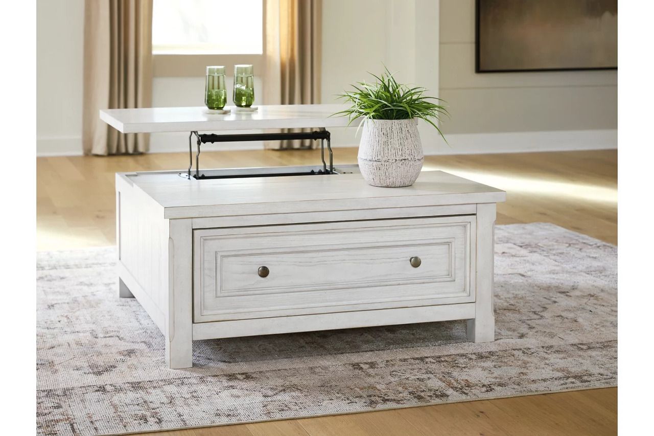 Robbinsdale Lift-Top Coffee Table In Antique White T72900