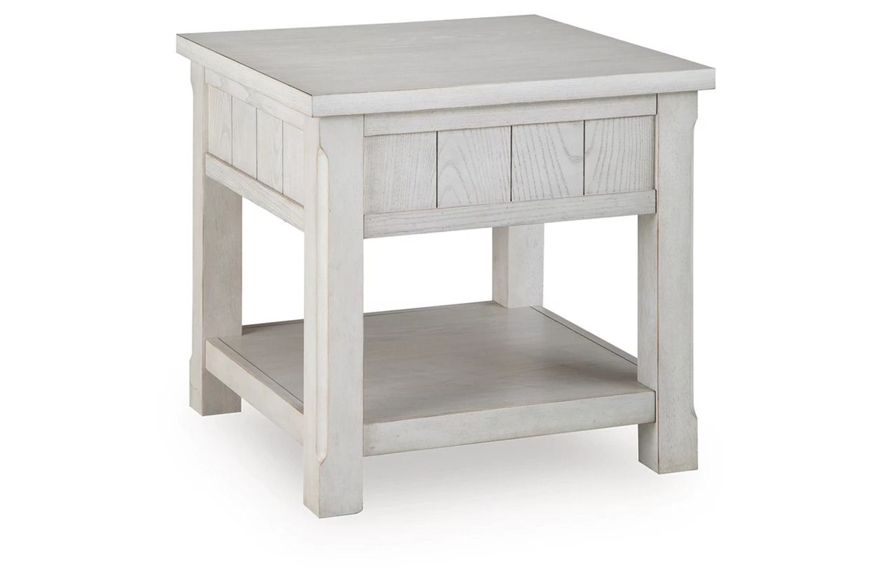 Robbinsdale End Table In Antique White T7292
