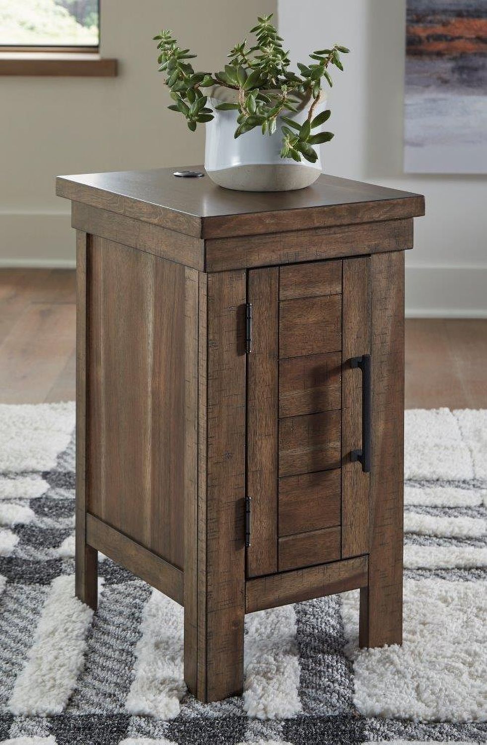 Moriville Grayish Brown Chair Side End Table T7317