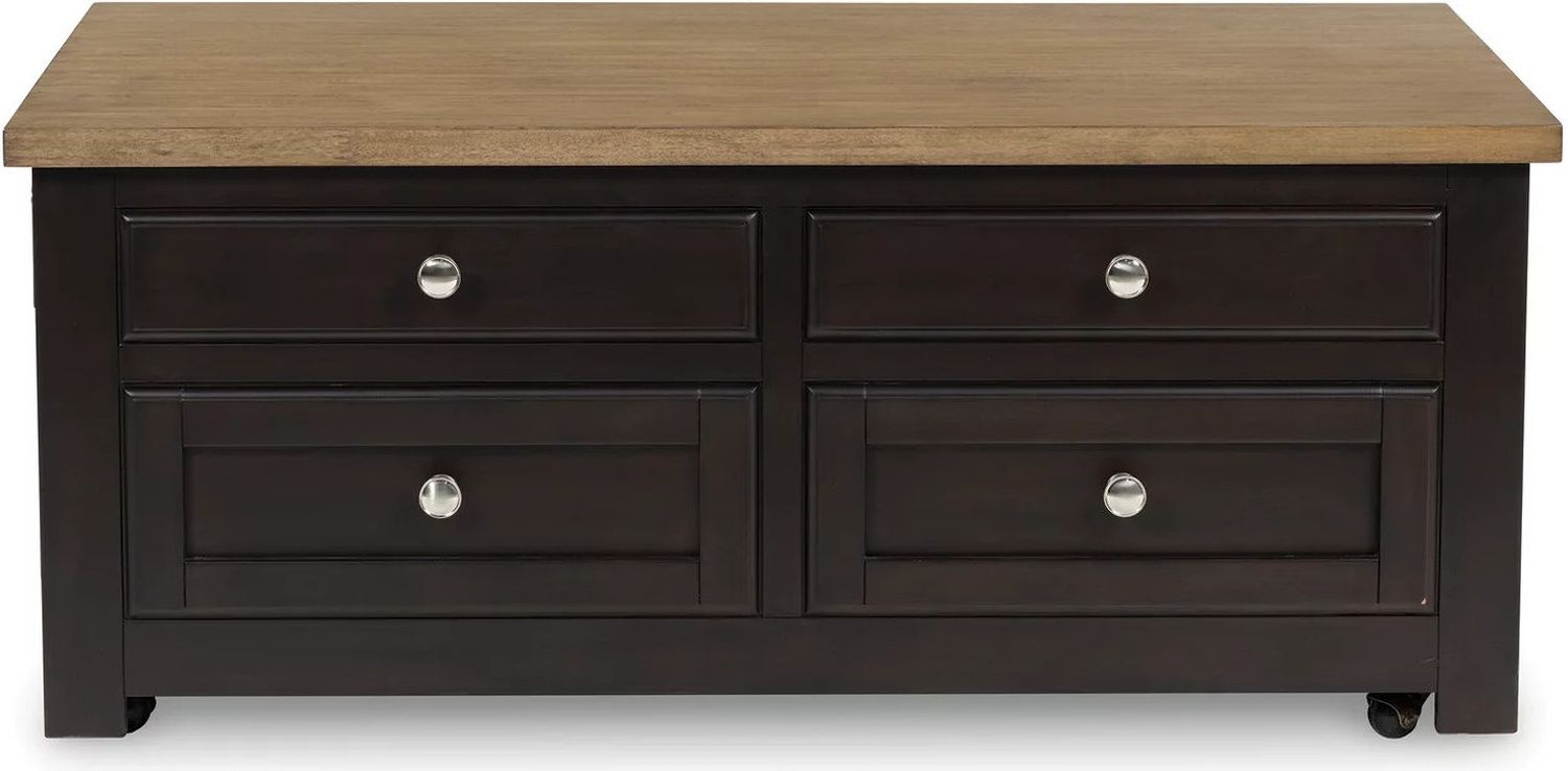 Drazmine Lift-Top Coffee Table In Brown T73420