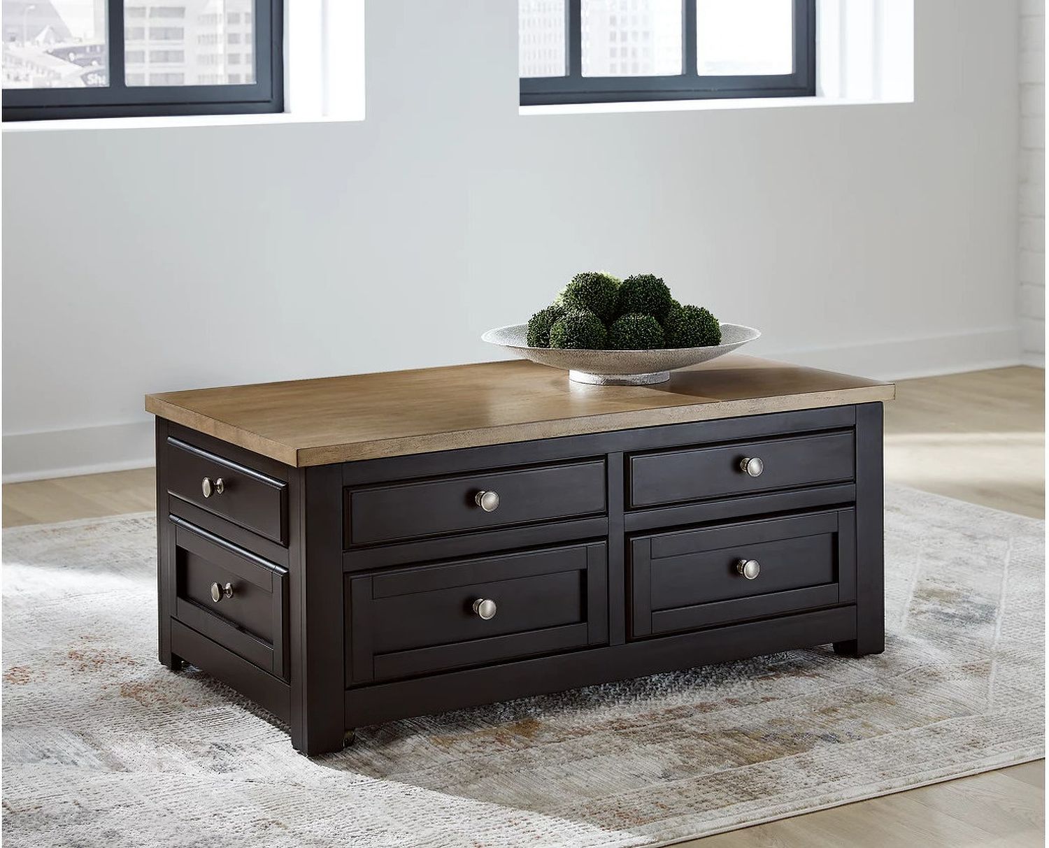 Drazmine Lift-Top Coffee Table In Brown T73420