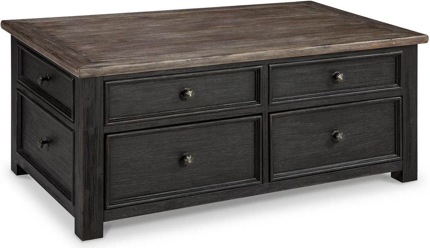 Tyler Creek Brown and Black Lift Top Cocktail Table T73620