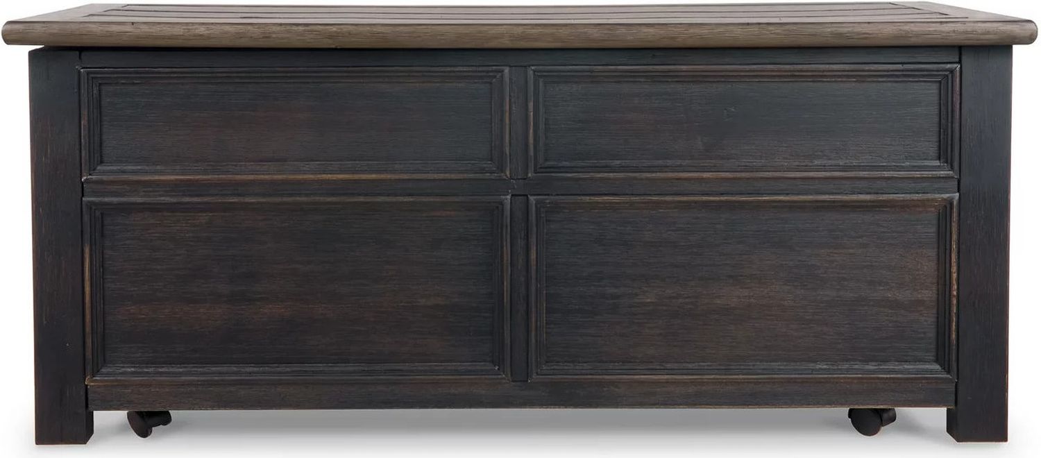 Tyler Creek Brown and Black Lift Top Cocktail Table T73620
