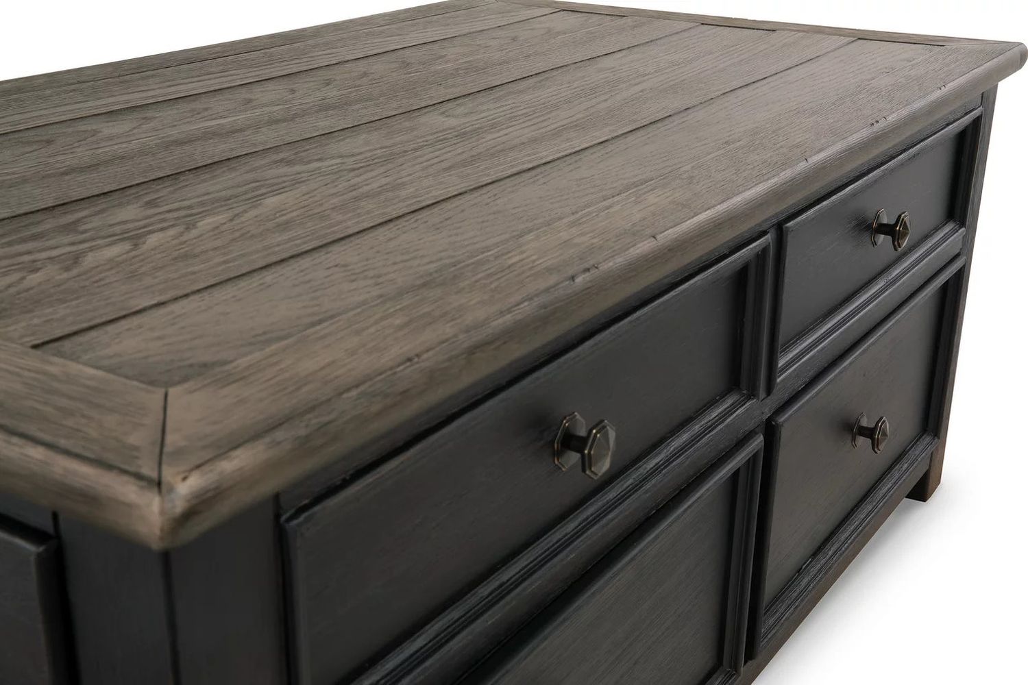 Tyler Creek Brown and Black Lift Top Cocktail Table T73620