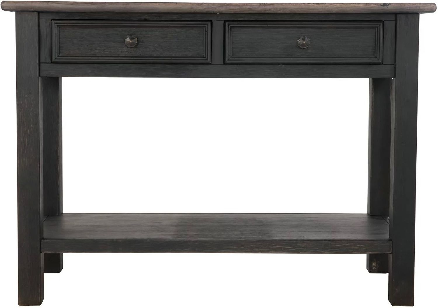 Tyler Creek Brown and Black Sofa Table T7364