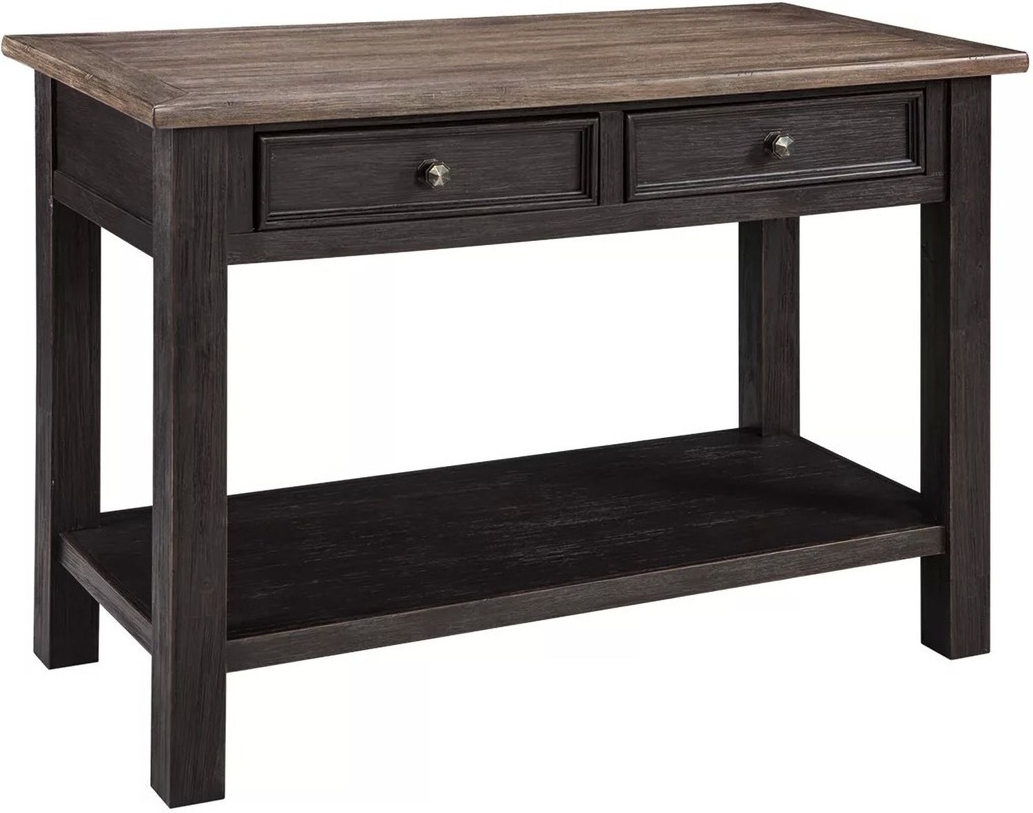 Tyler Creek Brown and Black Sofa Table T7364