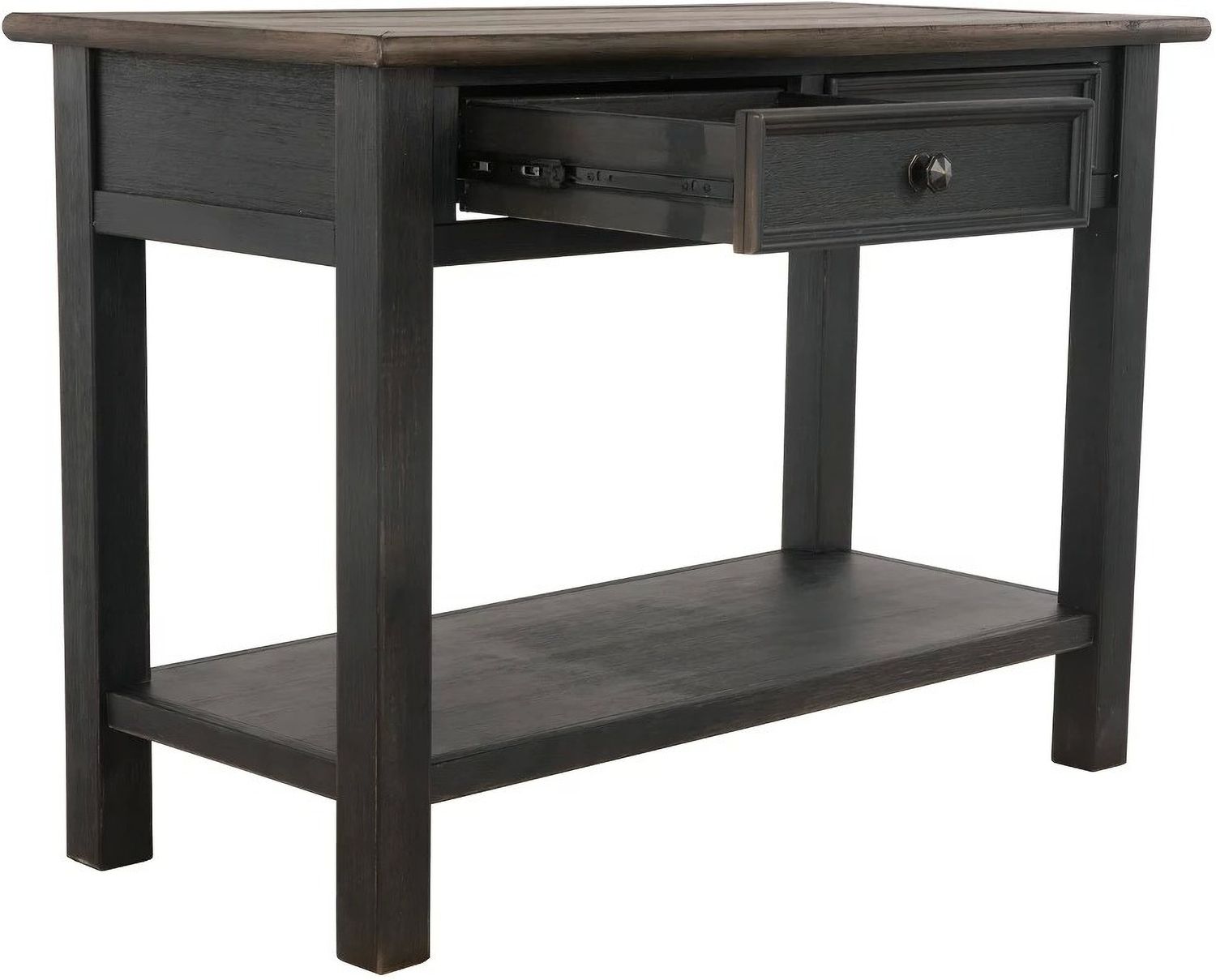 Tyler Creek Brown and Black Sofa Table T7364