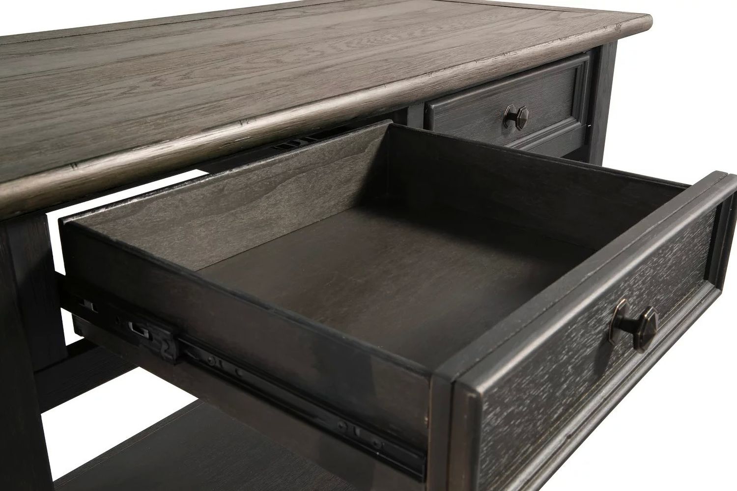 Tyler Creek Brown and Black Sofa Table T7364