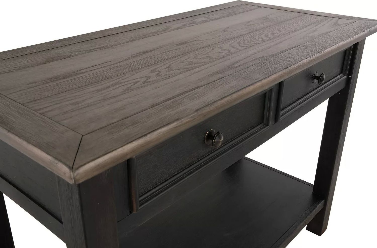 Tyler Creek Brown and Black Sofa Table T7364