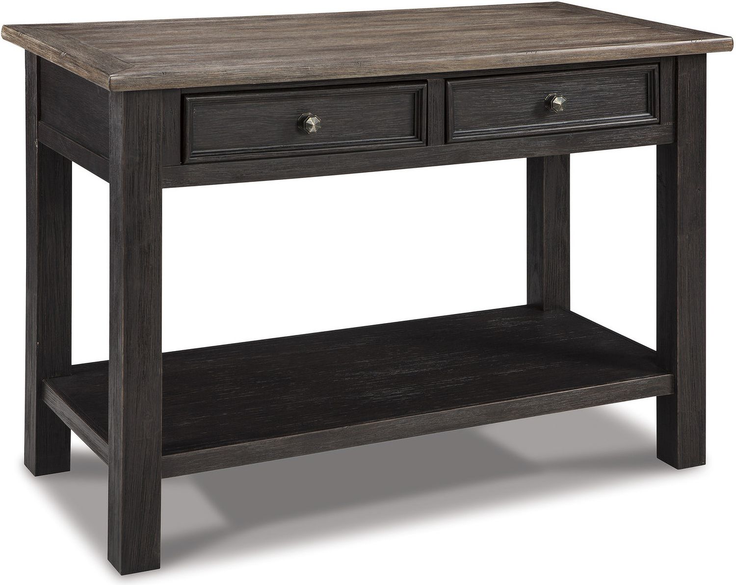 Tyler Creek Brown and Black Sofa Table T7364