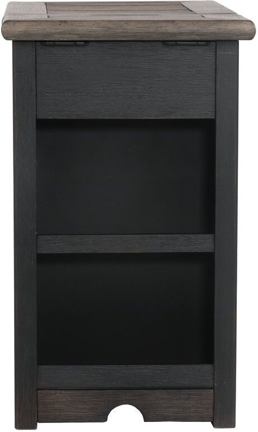 Tyler Creek Brown and Black Chairside End Table T7367