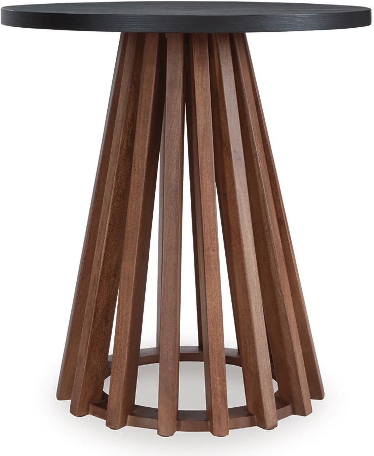 Kallari End Table In Warm Brown and Black T7376