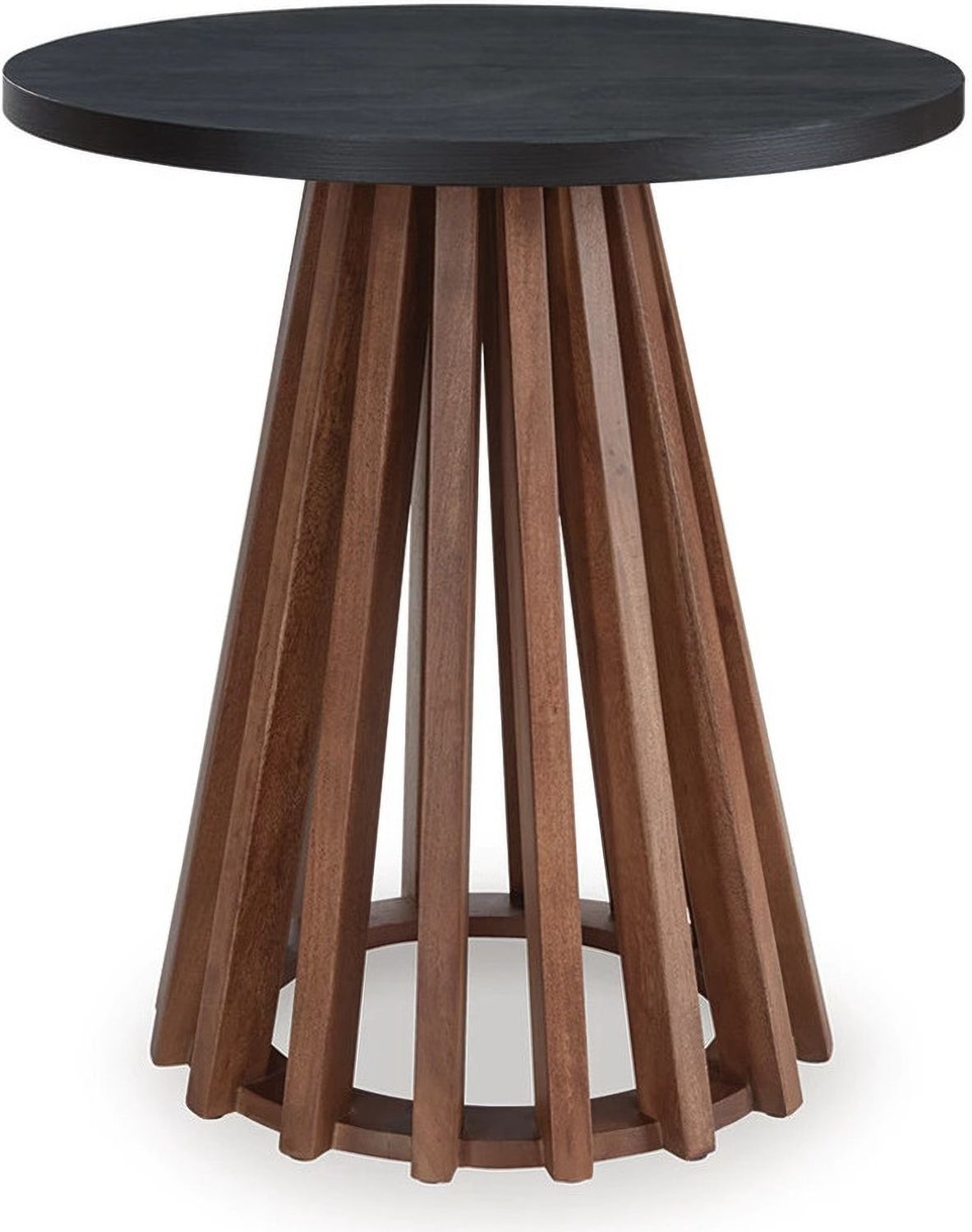 Kallari End Table In Warm Brown and Black T7376