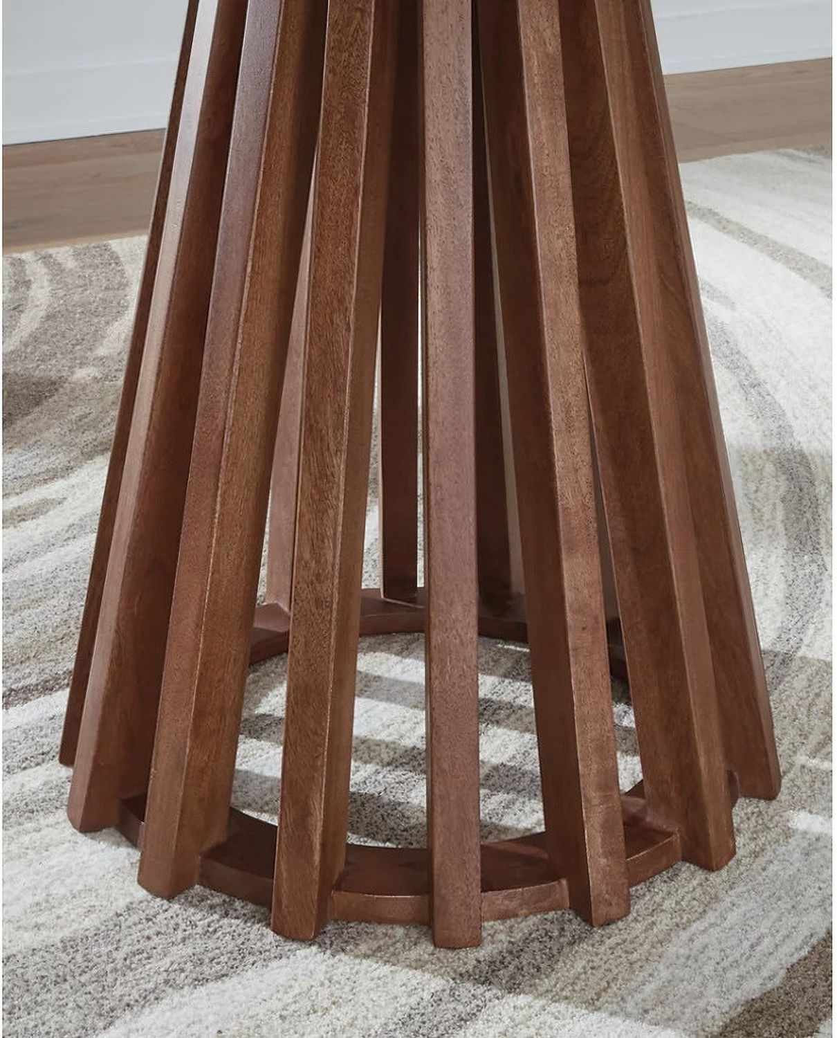Kallari End Table In Warm Brown and Black T7376