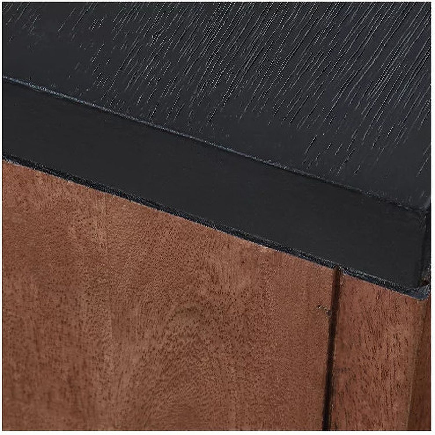 Kallari Chairside End Table In Warm Brown and Black T7377