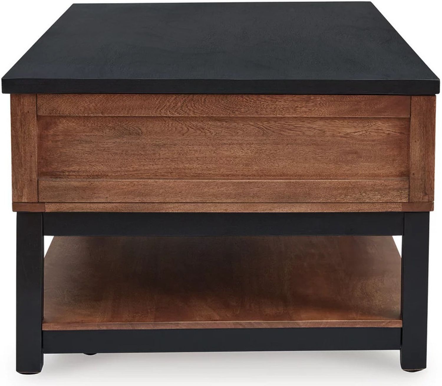 Kallari Lift-Top Coffee Table In Warm Brown and Black T7379