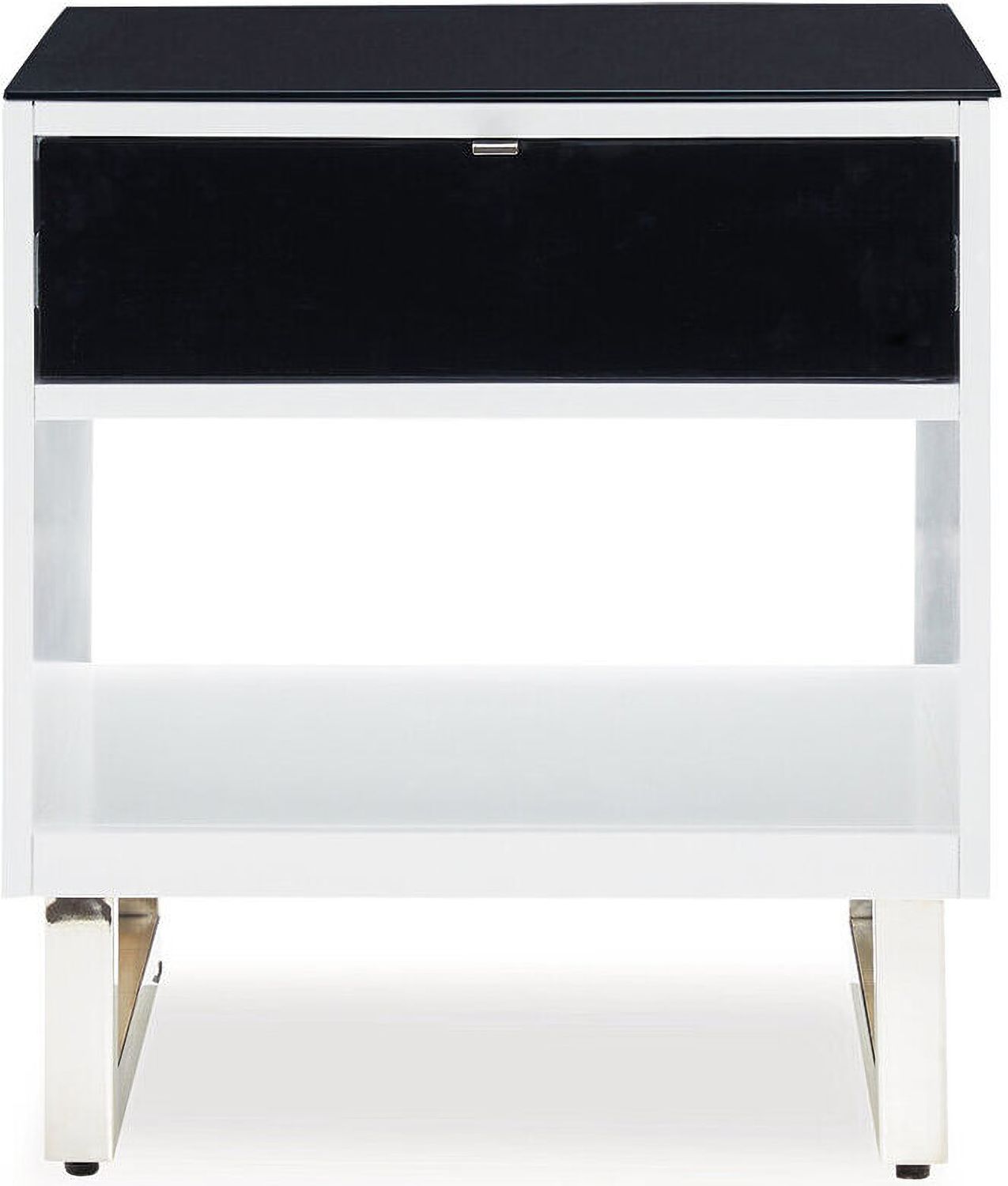 Gardoni End Table In White And Black T7563