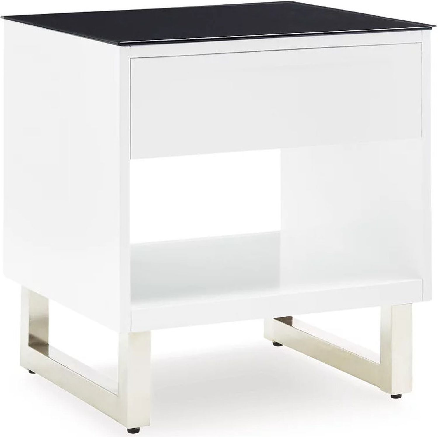 Gardoni End Table In White And Black T7563