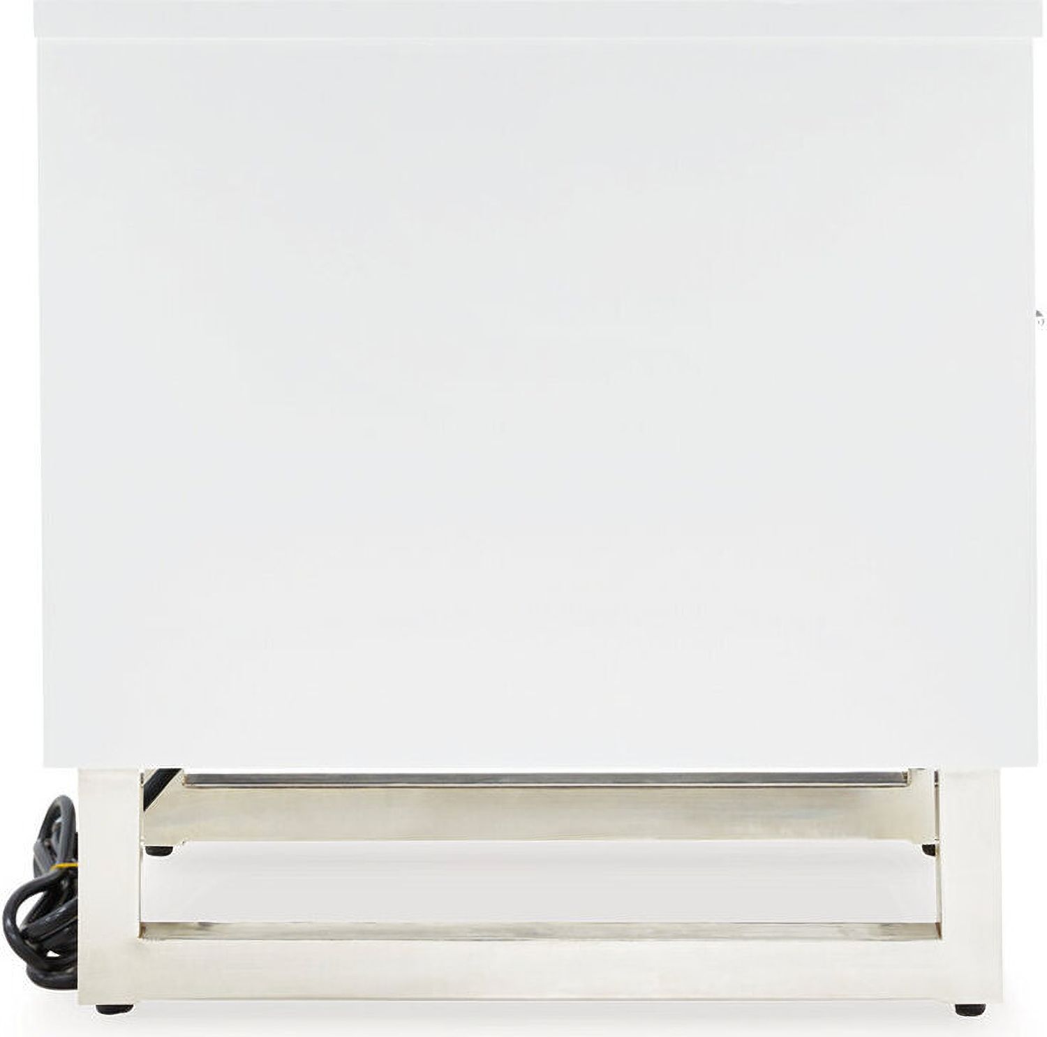 Gardoni Chairside End Table In White And Black T7567