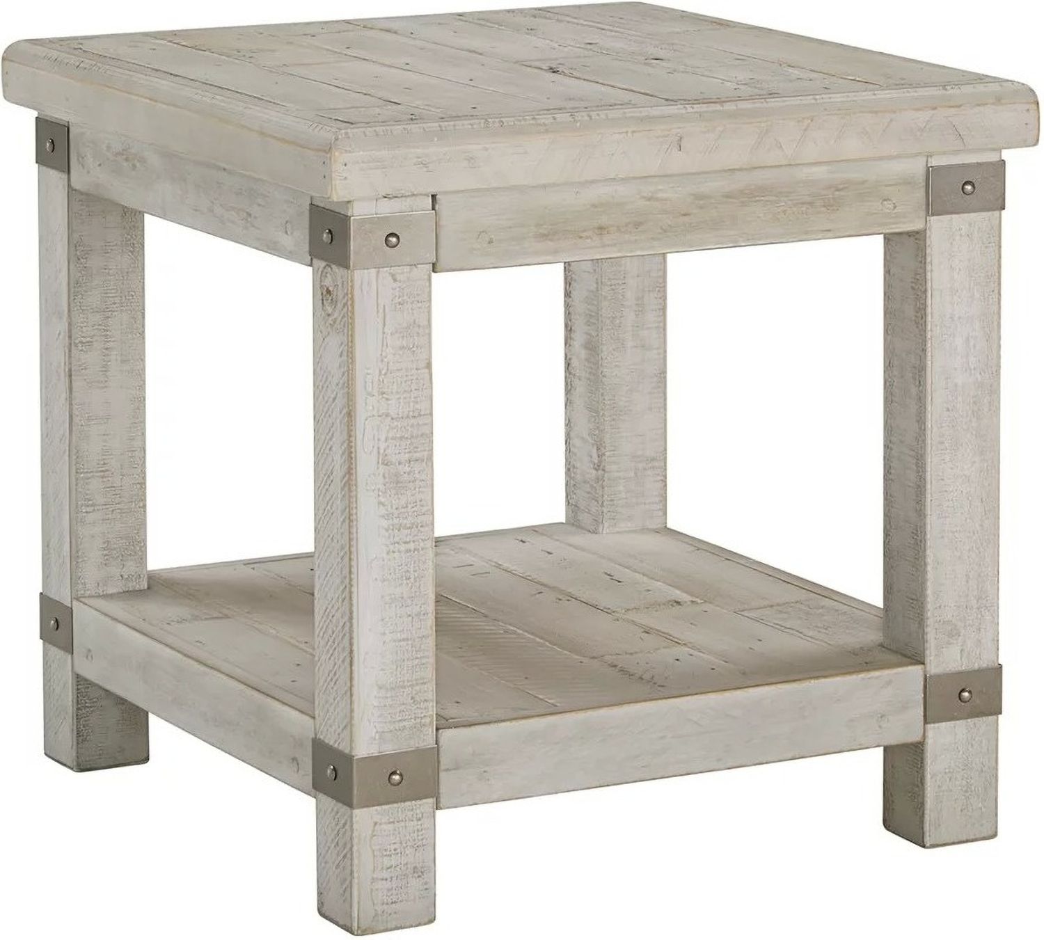Carynhurst White Rectangular End Table T7573