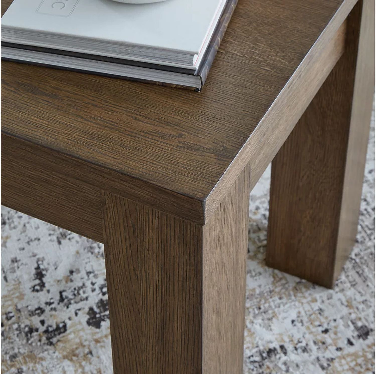 Rosswain End Table In Warm Brown T7632