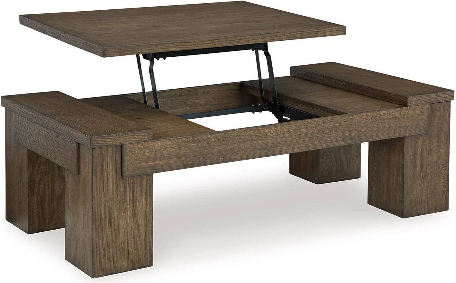 Rosswain Lift-Top Coffee Table In Warm Brown T7639