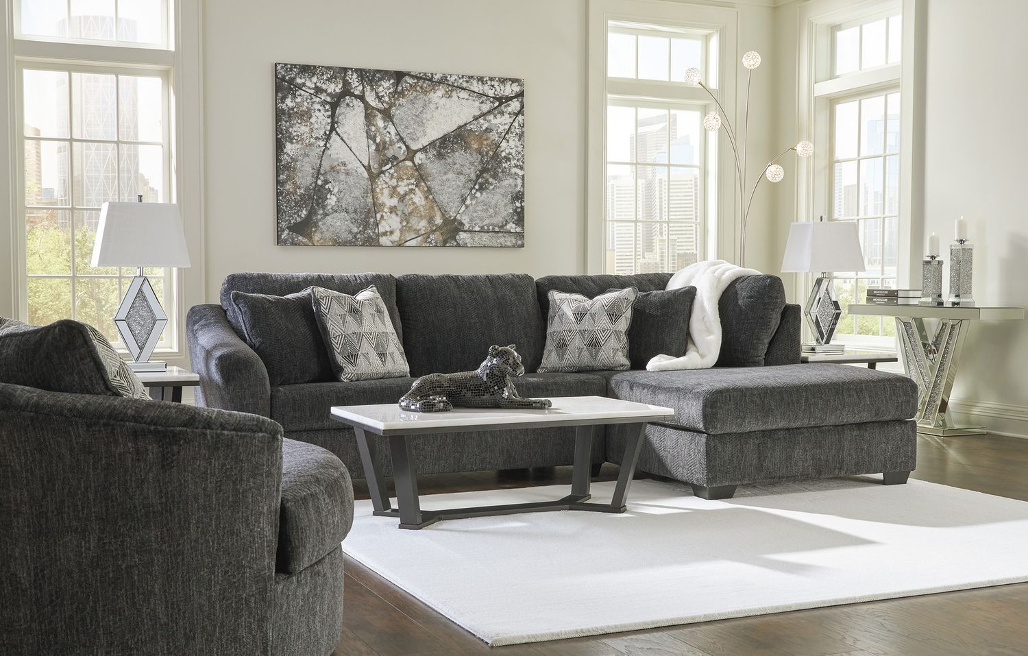 Fostead White And Espresso Rectangular Cocktail Table T7701