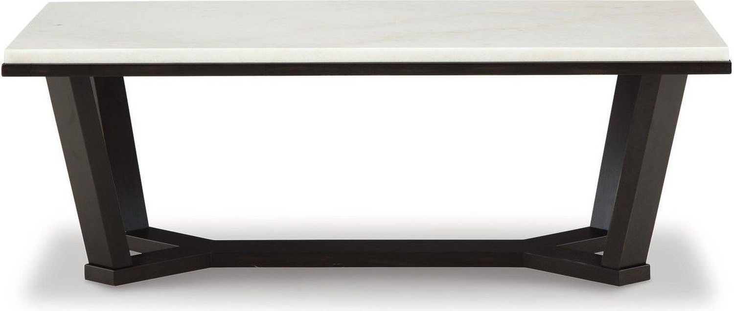 Fostead Occasional Table Set In White and Espresso T770T1