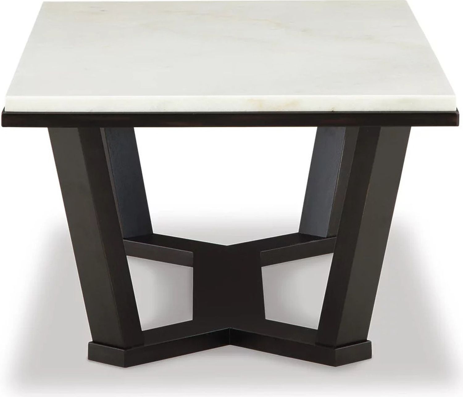 Fostead Occasional Table Set In White and Espresso T770T1