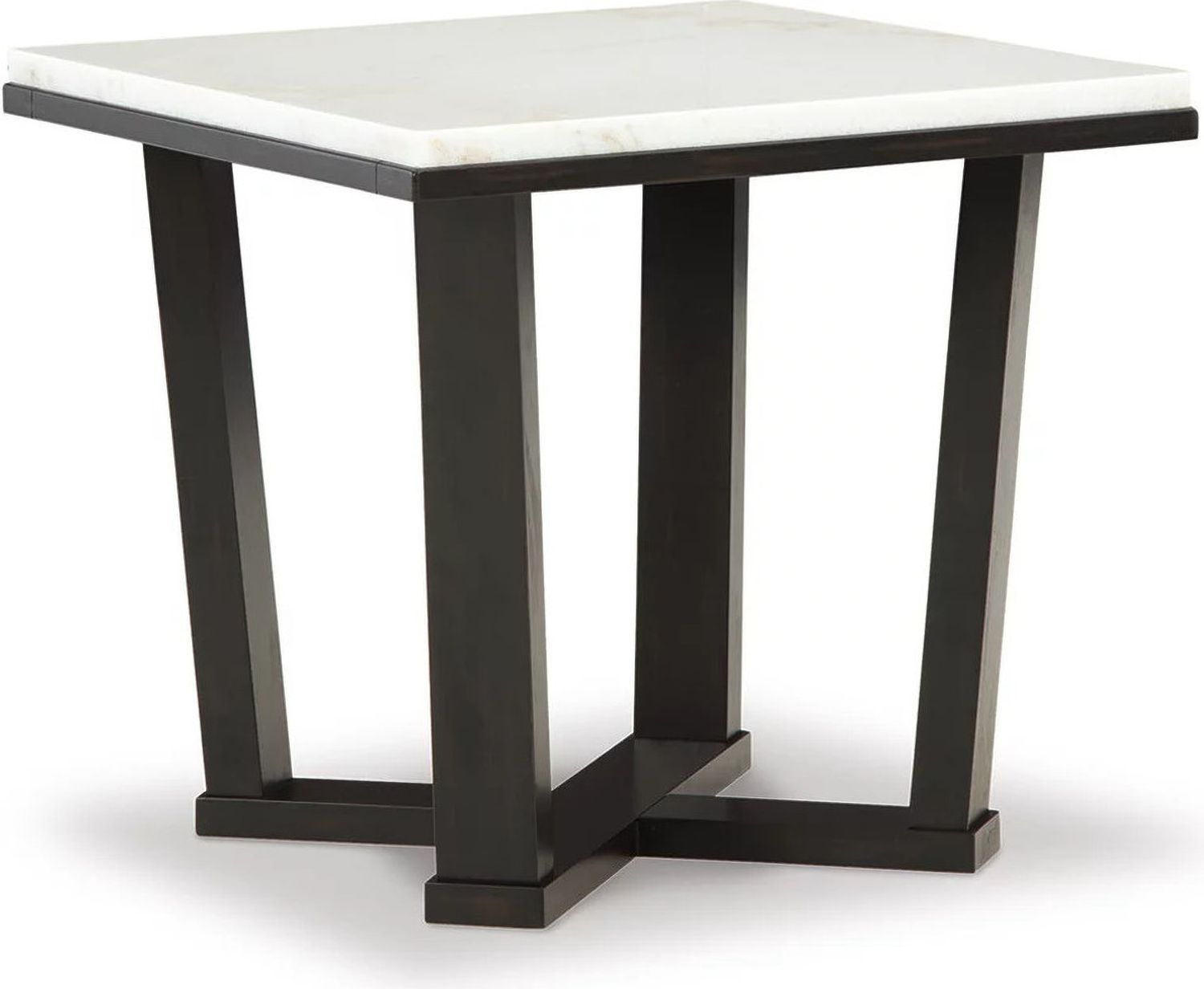 Fostead Occasional Table Set In White and Espresso T770T1