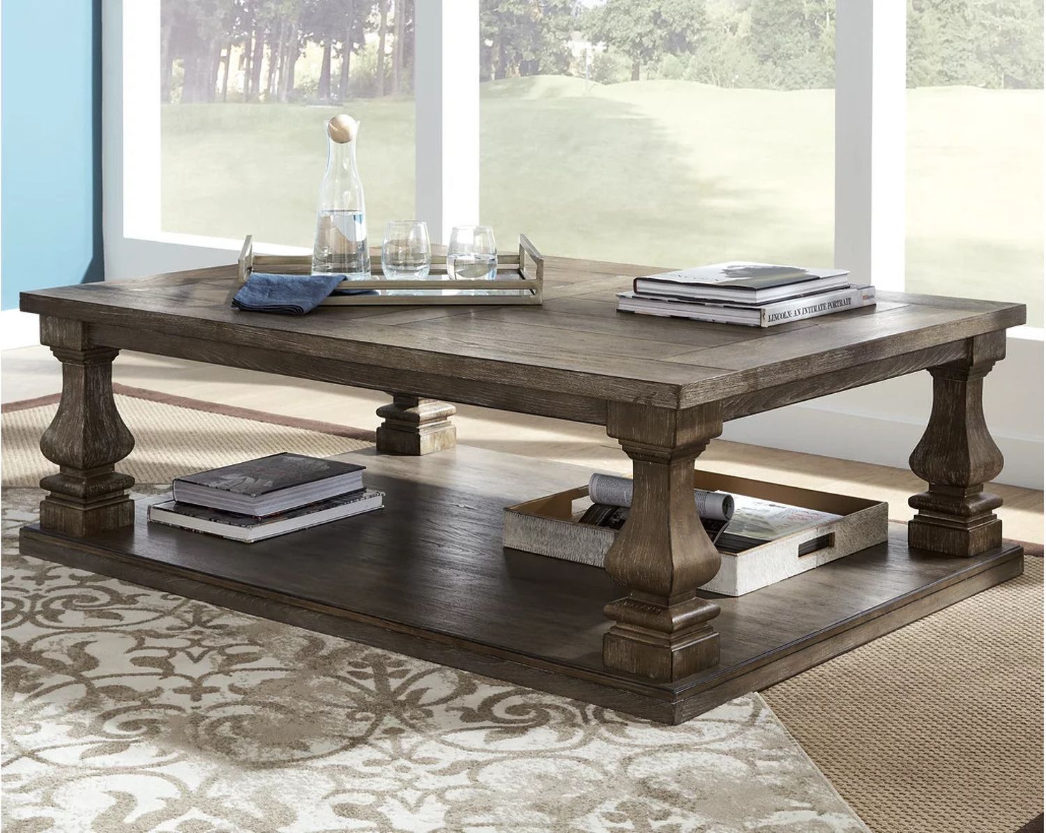 Johnelle Gray Rectangular Cocktail Table T7761