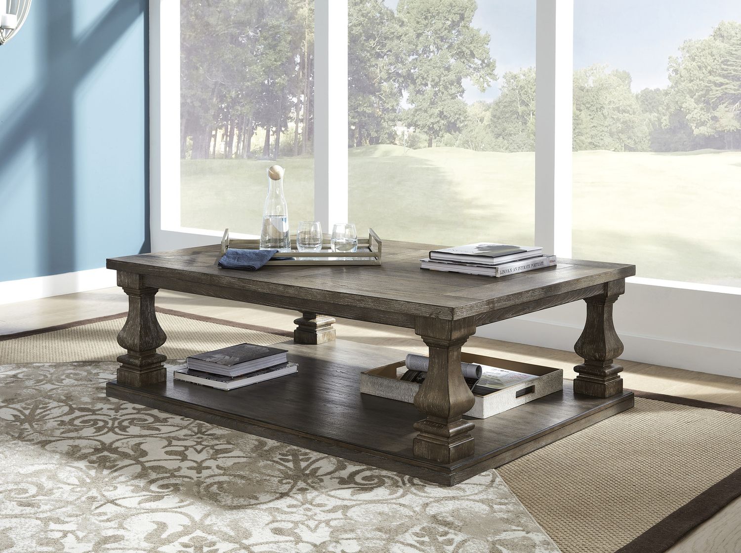 Johnelle Gray Rectangular Cocktail Table T7761
