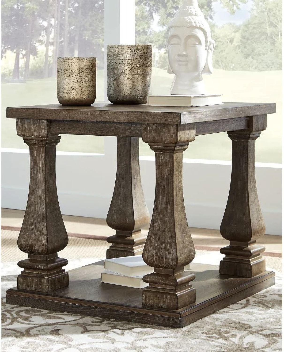 Johnelle Gray Rectangular End Table T7763