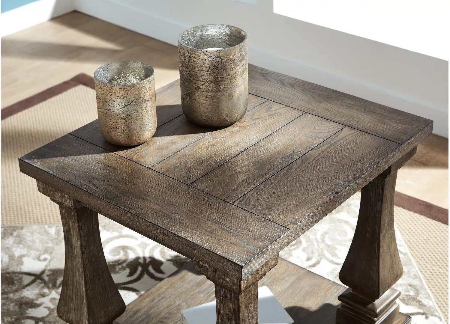 Johnelle Gray Rectangular End Table T7763