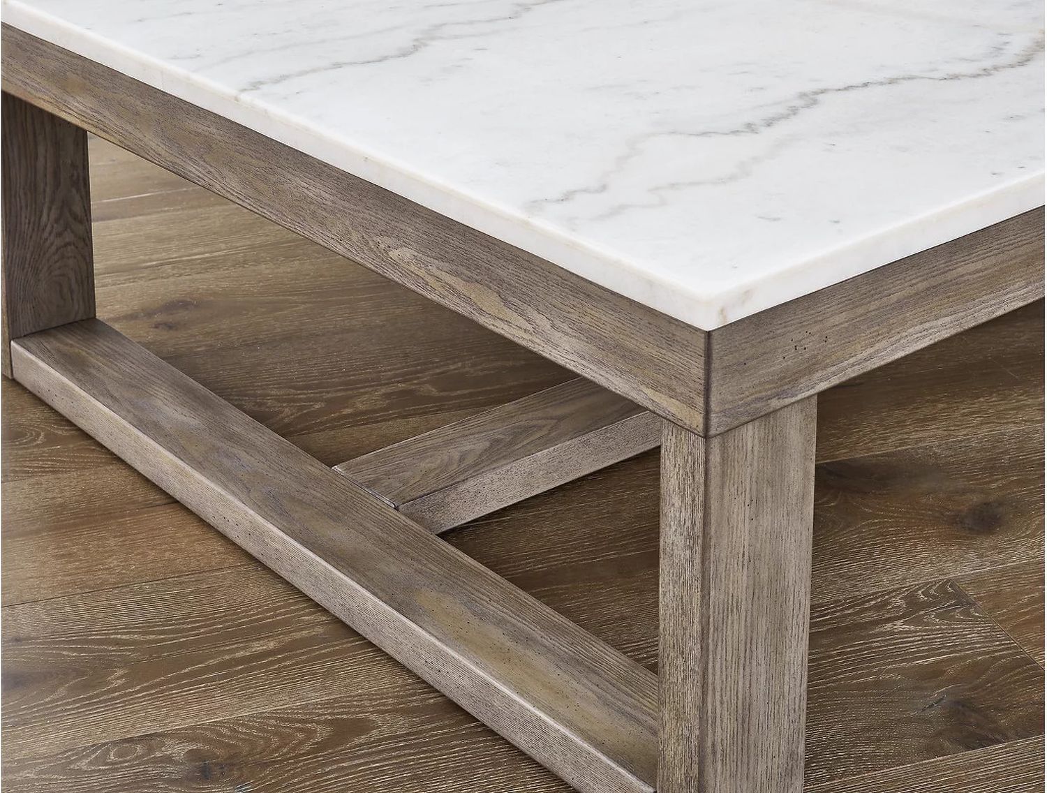 Loyaska Brown And Ivory Rectangular Cocktail Table T7891
