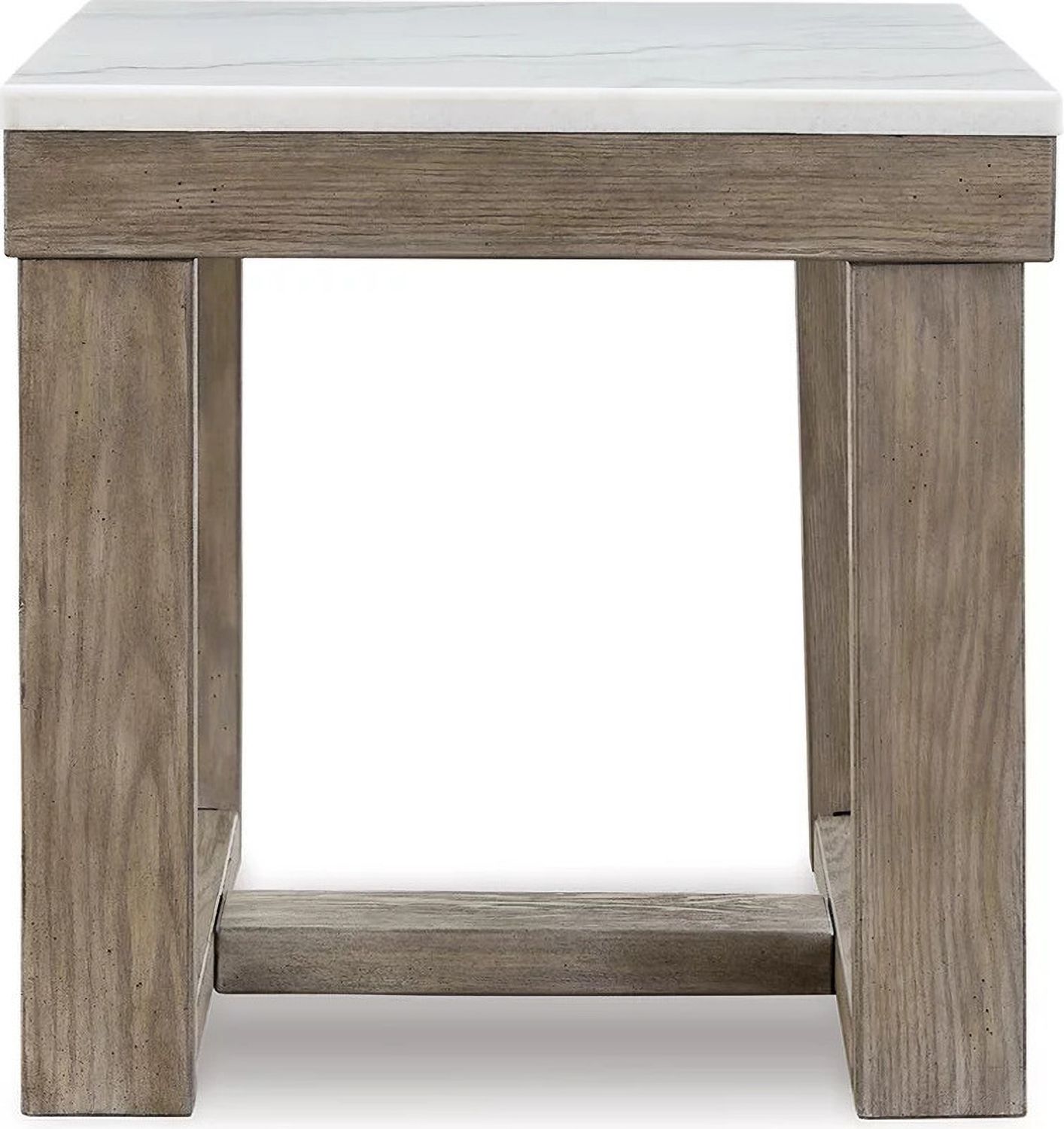 Loyaska Brown And Ivory Square End Table T7892