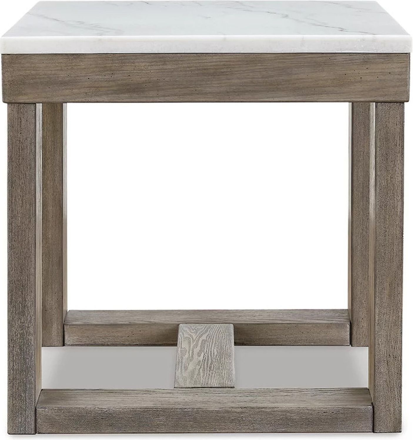Loyaska Brown And Ivory Square End Table T7892
