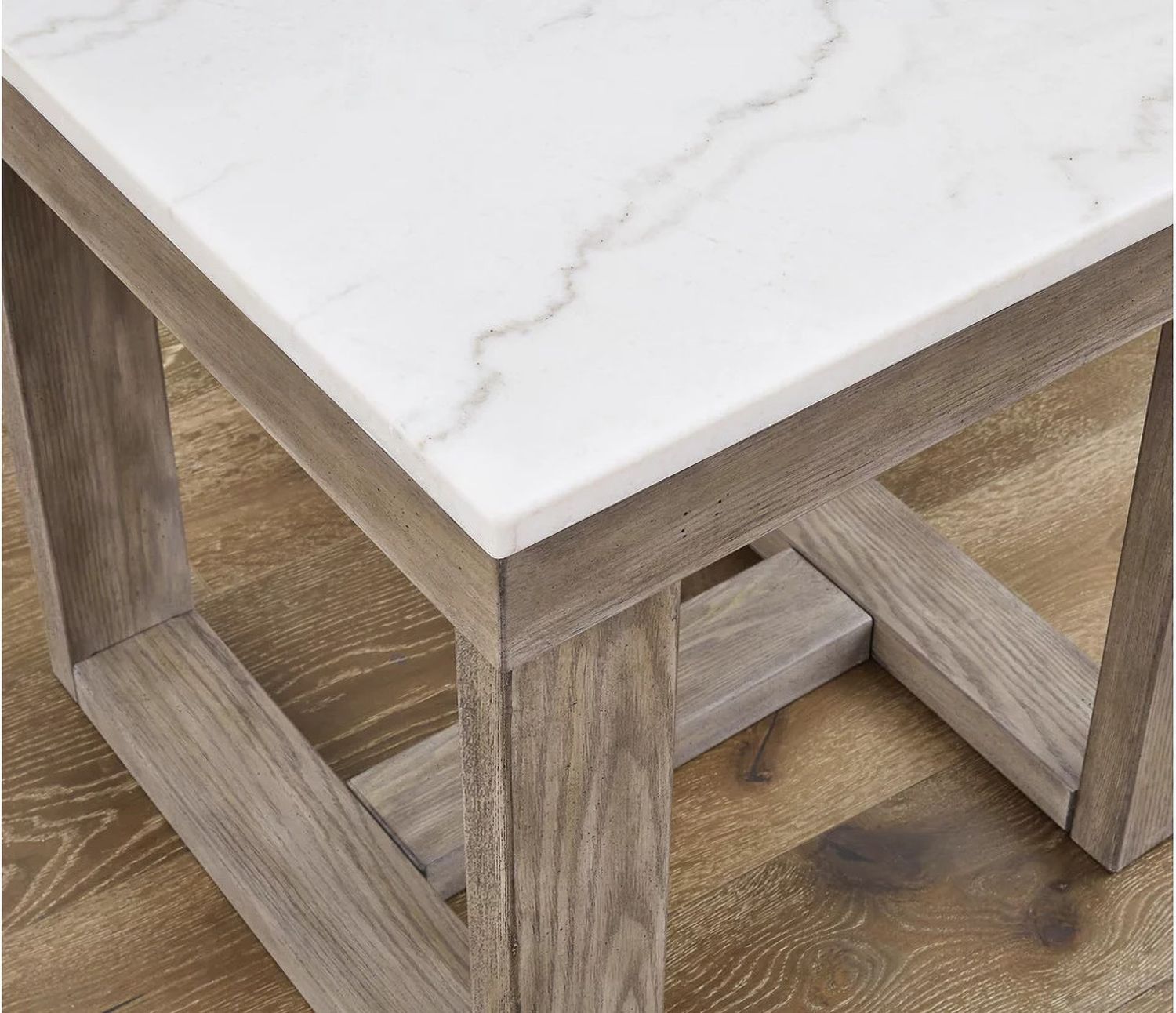 Loyaska Brown And Ivory Square End Table T7892