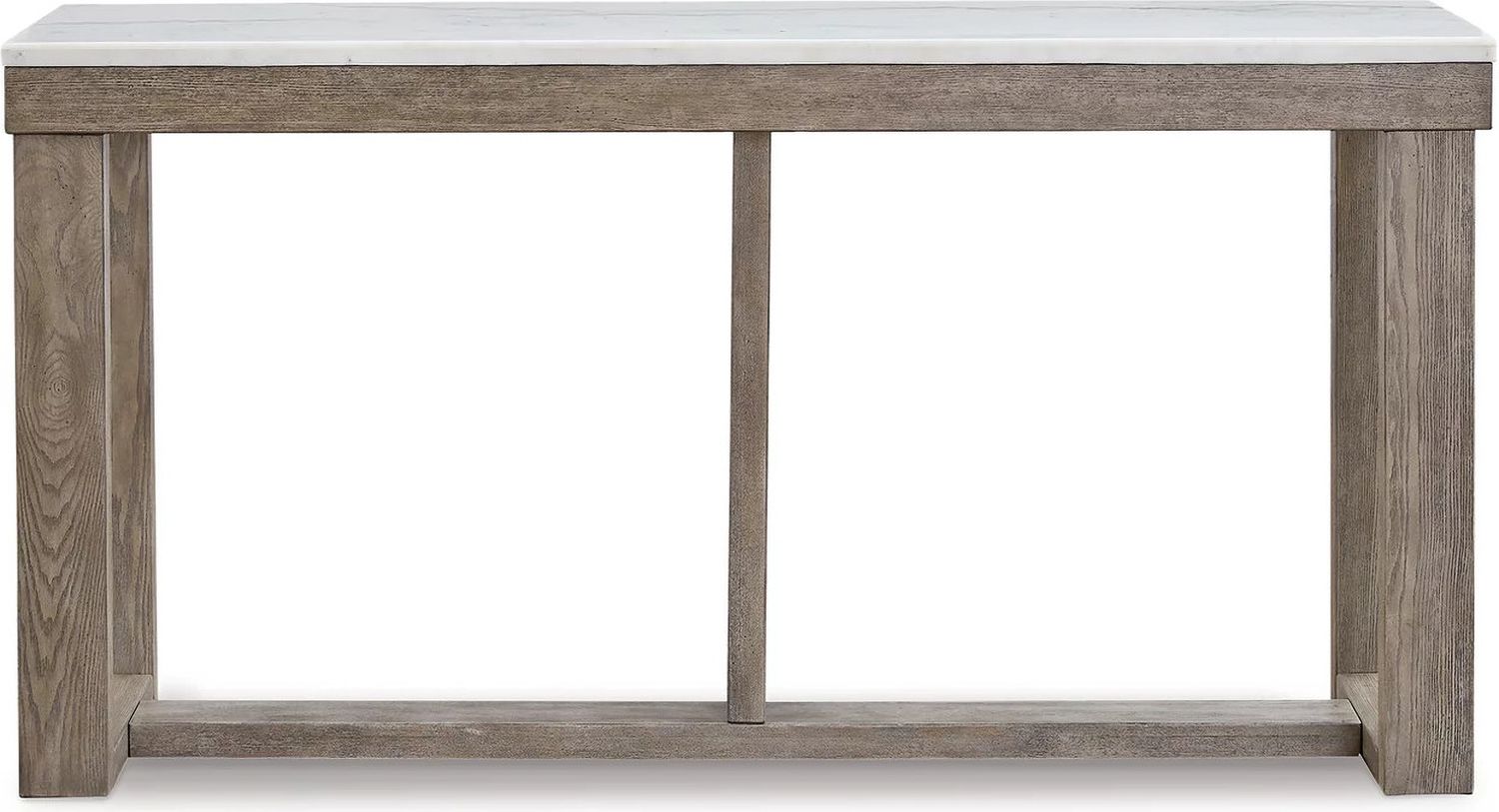 Loyaska Brown And Ivory Sofa Table T7894
