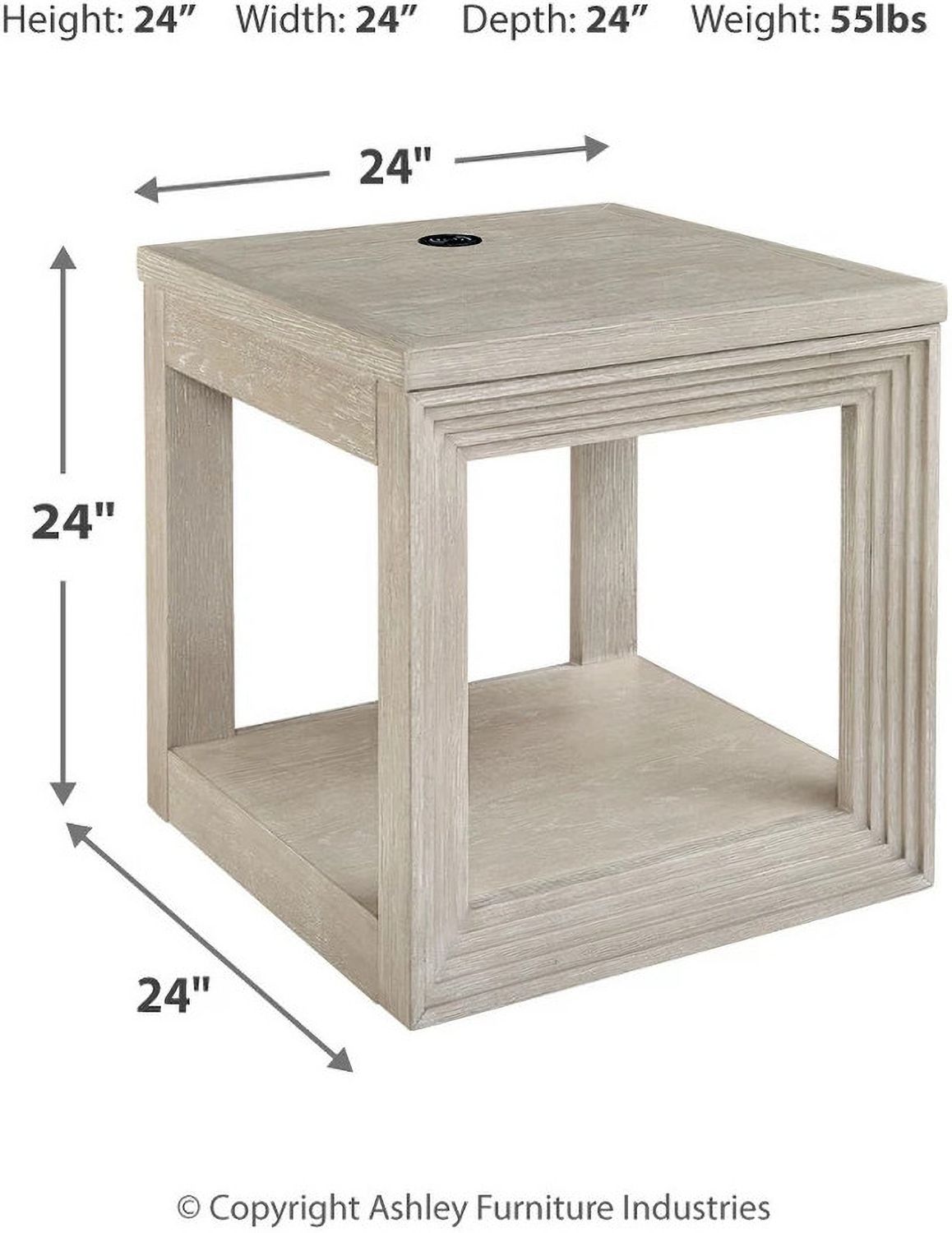 Marxhart End Table In Bisque T7912