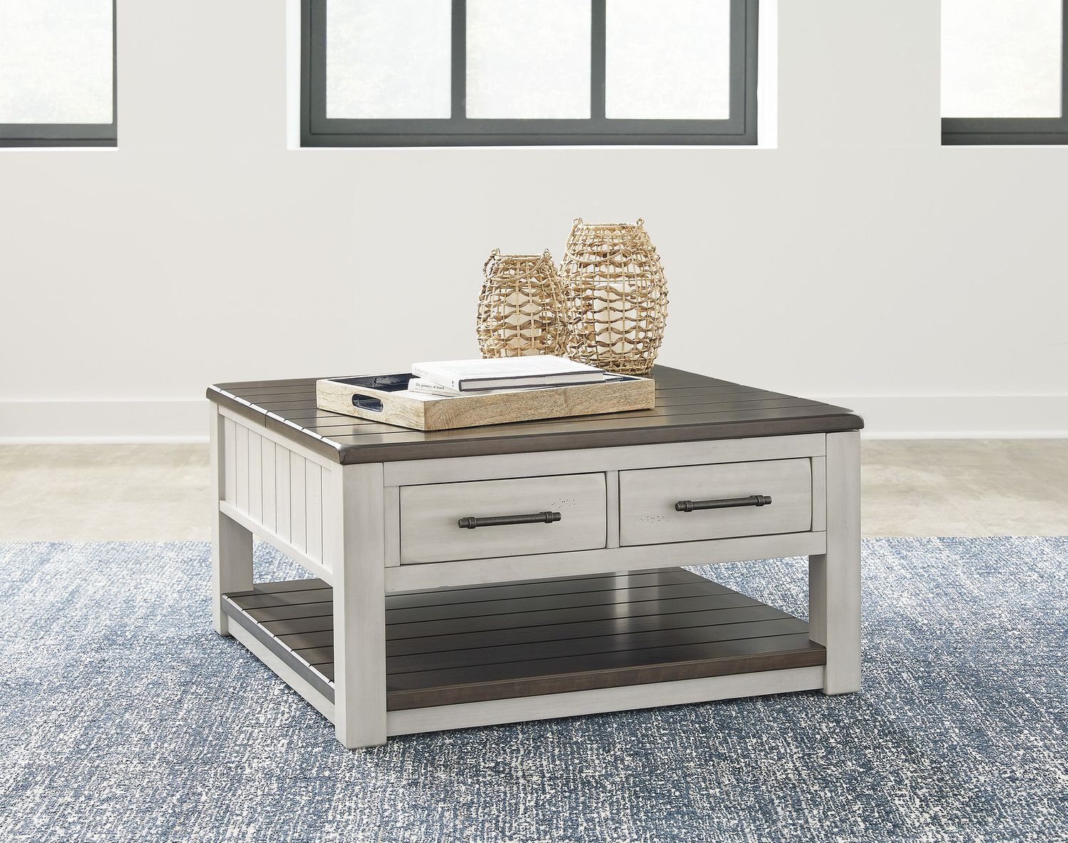 Darborn Gray/Brown Lift Top Coffee Table T79600
